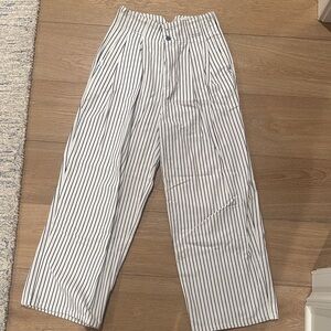 Urban Outfitters Black and White Striped Women's Trousers
